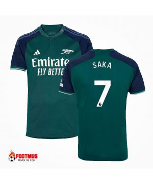 Authentique Maillot de foot d'Arsenal Saka #7 troisième maillot extérieur 2023/24