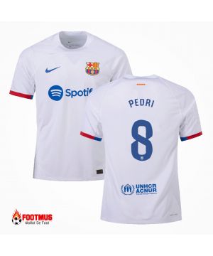 Authentique Maillot de foot de Barcelone Pedri #8 Maillot extérieur 2023/24