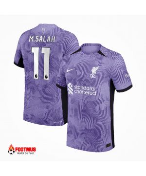 Authentique Maillot de foot de Liverpool M.salah #11 troisième maillot extérieur 2023/24