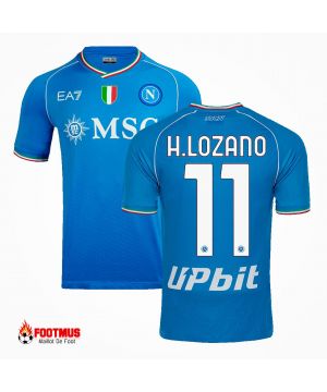 Authentique Maillot de foot de Naples H.lozano #11 Maillot domicile 2023/24