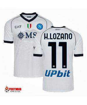 Authentique Maillot de foot de Naples H.lozano #11 Maillot extérieur 2023/24