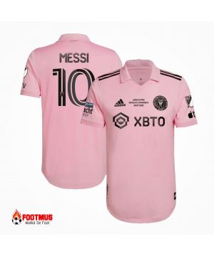 Authentique Maillot de foot Inter Miami Cf Messi #10 Maillot domicile 2023