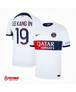 Authentique Maillot de foot Psg Lee Kang dans le maillot extérieur #19 2023/24