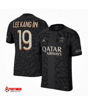 Authentique Maillot de foot Psg Lee Kang dans le troisième maillot extérieur #19 2023/24