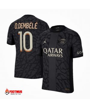 Authentique Maillot De Foot Psg O.dembÉlÉ #10 Troisième Maillot Extérieur 2023/24