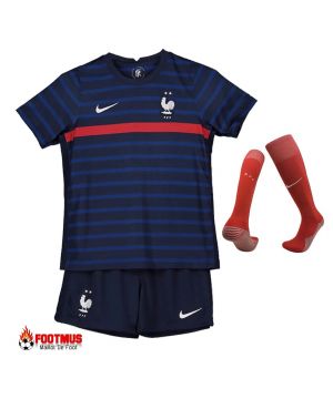 Enfants France Kits Entiers Football À Domicile Personnalisé