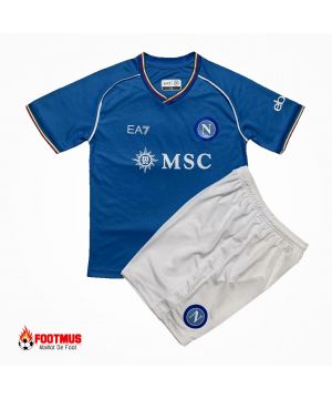 Kit de Maillot de foot Napoli pour enfants personnalisé à domicile 2023/24