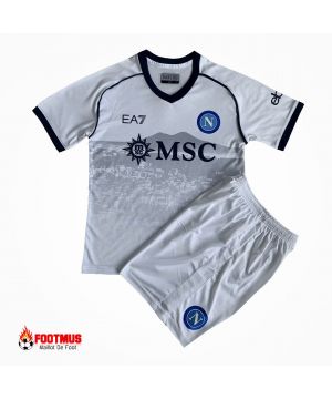 Kit de Maillot de foot Napoli pour enfants personnalisé à l'extérieur 2023/24