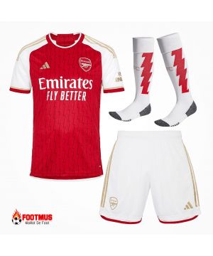 Kits complets d'Arsenal pour enfants Football à domicile personnalisé 2023/24