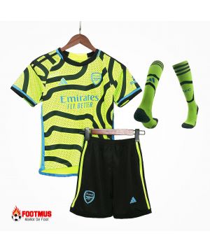 Kits complets d'Arsenal pour enfants Football extérieur personnalisé 2023/24