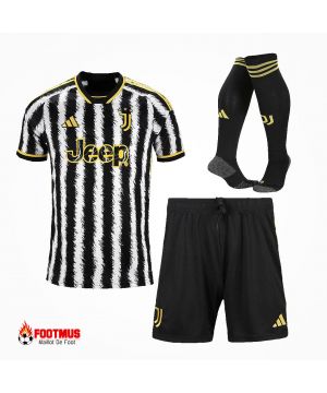 Kits complets de la Juventus pour enfants, football à domicile personnalisé 2023/24