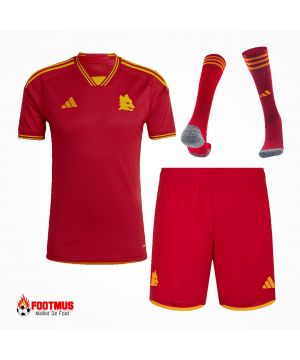 Kits complets de la Roma pour hommes, football à domicile personnalisé 2023/24