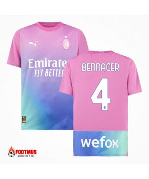 Maillot Ac Milan Bennacer #4 Maillot de foot Troisième extérieur 2023/24