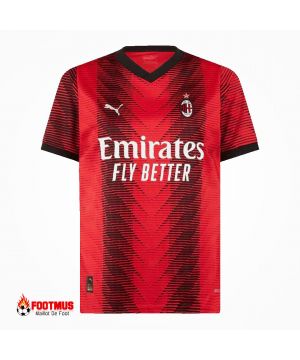 Maillot Ac Milan Maillot de foot personnalisé Domicile 2023/24