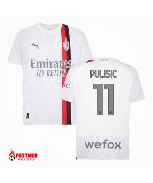 Maillot Ac Milan personnalisé Pulisic #11 Maillot de foot extérieur 2023/24