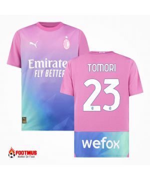 Maillot Ac Milan Tomori #23 Maillot de foot troisième extérieur 2023/24