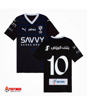 Maillot Al Hilal Sfc Neymar #10 Maillot de foot troisième extérieur 2023/24