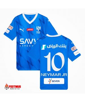 Maillot Al Hilal Sfc personnalisé Neymar Jr #10 Maillot de foot domicile 2023/24