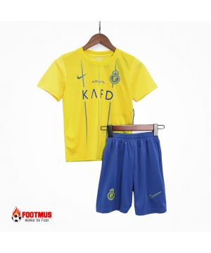 Maillot Al Nassr pour enfants Kits de football à domicile personnalisés 2023/24