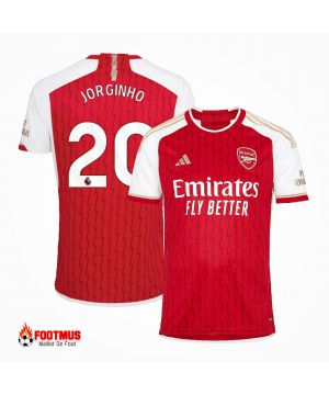 Maillot Arsenal personnalisé Jorginho #20 Maillot de foot Domicile 2023/24