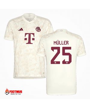 Maillot Bayern Munich Müller #25 Maillot de foot Troisième extérieur 2023/24