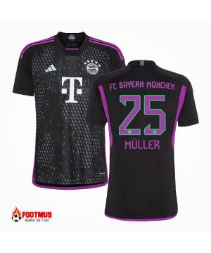 Maillot Bayern Munich personnalisé Müller #25 Maillot de foot extérieur 2023/24