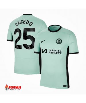 Maillot Chelsea Caicedo #25 Maillot de foot Troisième extérieur 2023/24