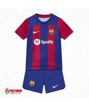 Maillot de Barcelone pour enfants Kits de football à domicile personnalisés 2023/24