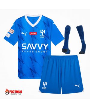 Maillot de foot Al Hilal Sfc personnalisé à domicile, kit complet 2023/24