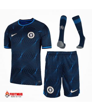 Maillot de foot Chelsea personnalisé à l'extérieur, kit complet 2023/24