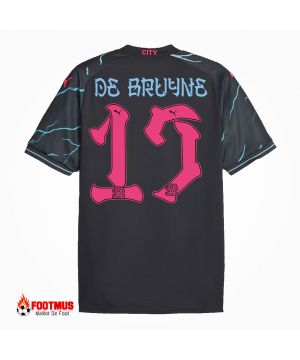 Maillot de foot Manchester City De Bruyne #17 troisième extérieur 2023/24