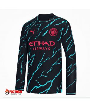 Maillot de foot Manchester City personnalisé troisième extérieur 2023/24