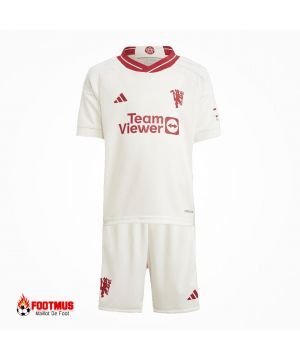 Maillot de foot Manchester United personnalisé pour enfants, troisième kit de football à l'extérieur 2023/24