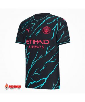 Maillot de foot personnalisé Manchester City, troisième extérieur 2023/24