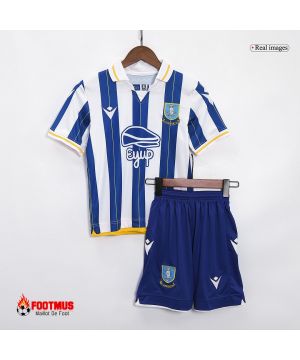 Maillot de foot Sheffield Wednesday pour enfants, kits de football à domicile 2023/24