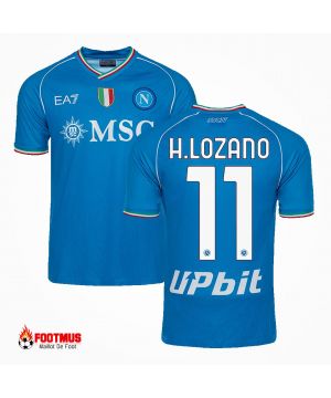 Maillot de Naples personnalisé H.lozano #11 Maillot de foot Domicile 2023/24