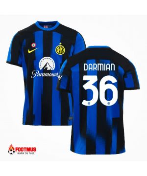 Maillot Inter Milan personnalisé Darmian #36 Maillot de foot Domicile 2023/24