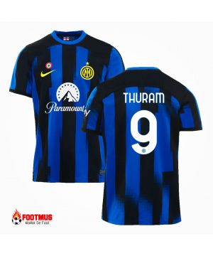 Maillot Inter Milan personnalisé Thuram #9 Maillot de foot Domicile 2023/24