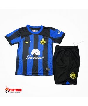 Maillot Inter Milan pour enfants Kits de football à domicile personnalisés 2023/24