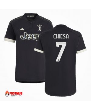 Maillot Juventus Chiesa #7 Maillot de foot Troisième Extérieur 2023/24