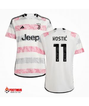 Maillot Juventus personnalisé KostiĆ #11 Maillot de foot extérieur 2023/24