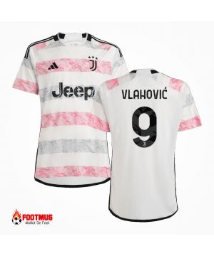 Maillot Juventus personnalisé VlahoviĆ #9 Maillot de foot extérieur 2023/24