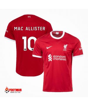 Maillot Liverpool personnalisé Mac Allister #10 Maillot de foot Domicile 2023/24