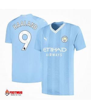 Maillot Manchester City Haaland #9 Maillot de foot personnalisé domicile 2023/24