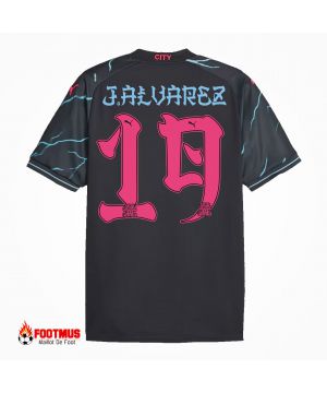 Maillot Manchester City J.alvarez #19 Maillot de foot troisième extérieur 2023/24