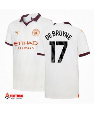 Maillot Manchester City personnalisé De Bruyne #17 Maillot de foot extérieur 2023/24