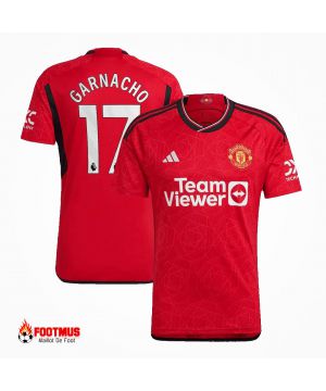 Maillot Manchester United personnalisé Garnacho #17 Maillot de foot Domicile 2023/24