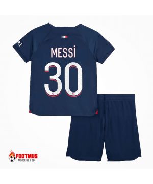 Maillot Psg Enfant Messi #30 Kits De Football Domicile 2023/24