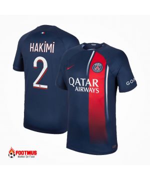 Maillot Psg Personnalisé Hakimi #2 Maillot De Foot Domicile 2023/24