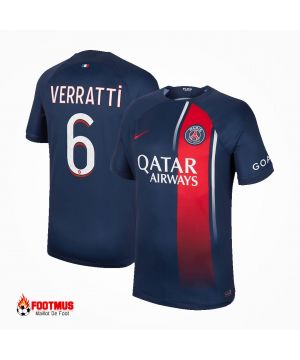 Maillot Psg Personnalisé Verratti #6 Maillot De Foot Domicile 2023/24